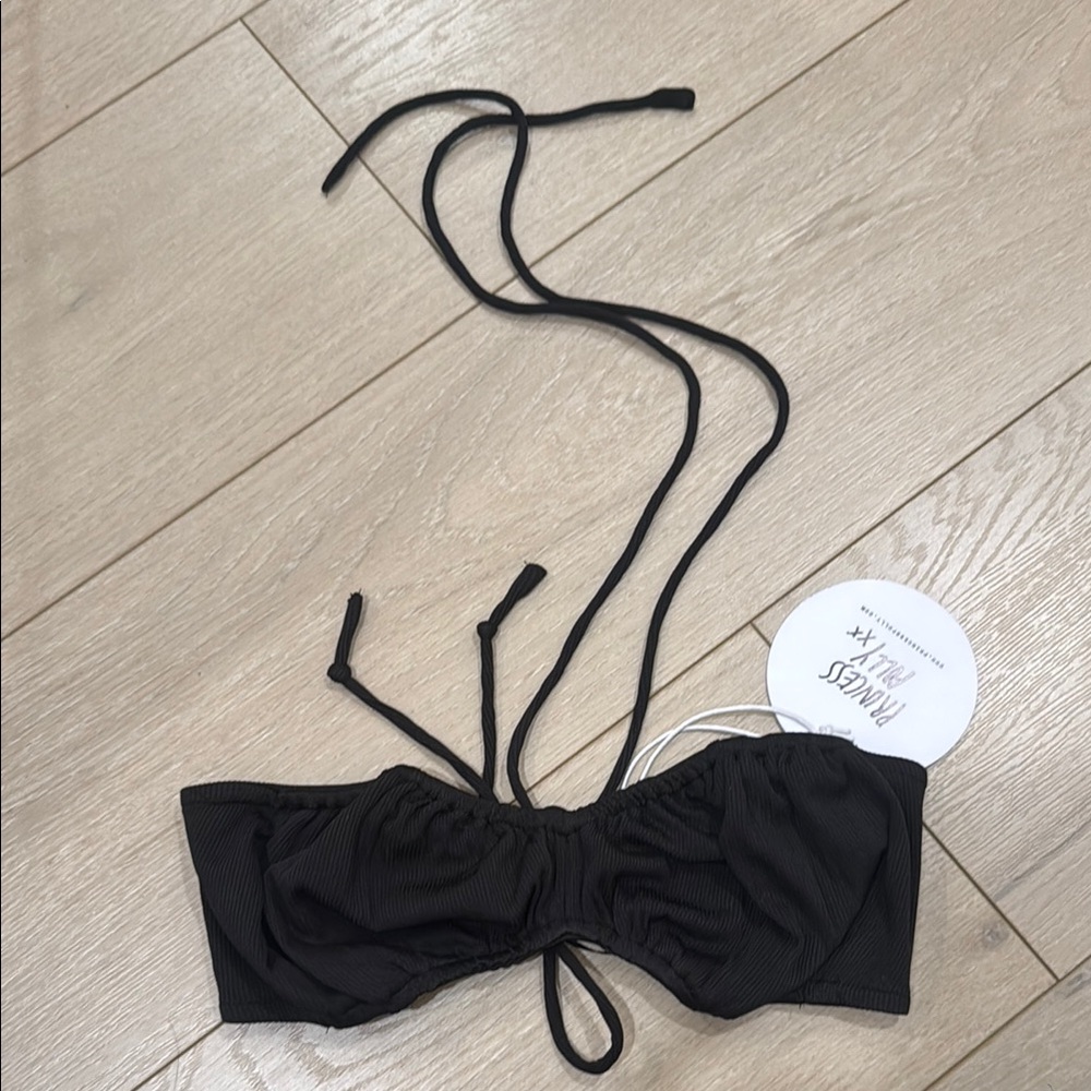Princess Polly Black Bikini Top